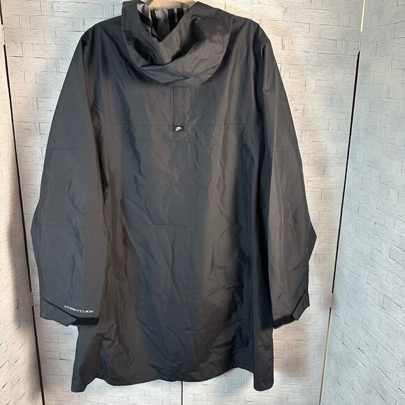Nike rain jacket zip up zip packets black summer utility sure activewear outdoor - Picture 16 of 16
